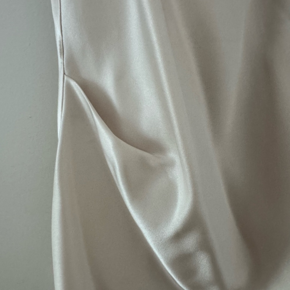 Acne Studios White Satin Wrap Tank--Size 38 - Picture 4 of 6